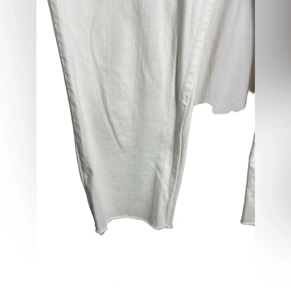 Michael Kors‎ jeans size 14 white stretch cropped frayed ankle jeans 💙💙